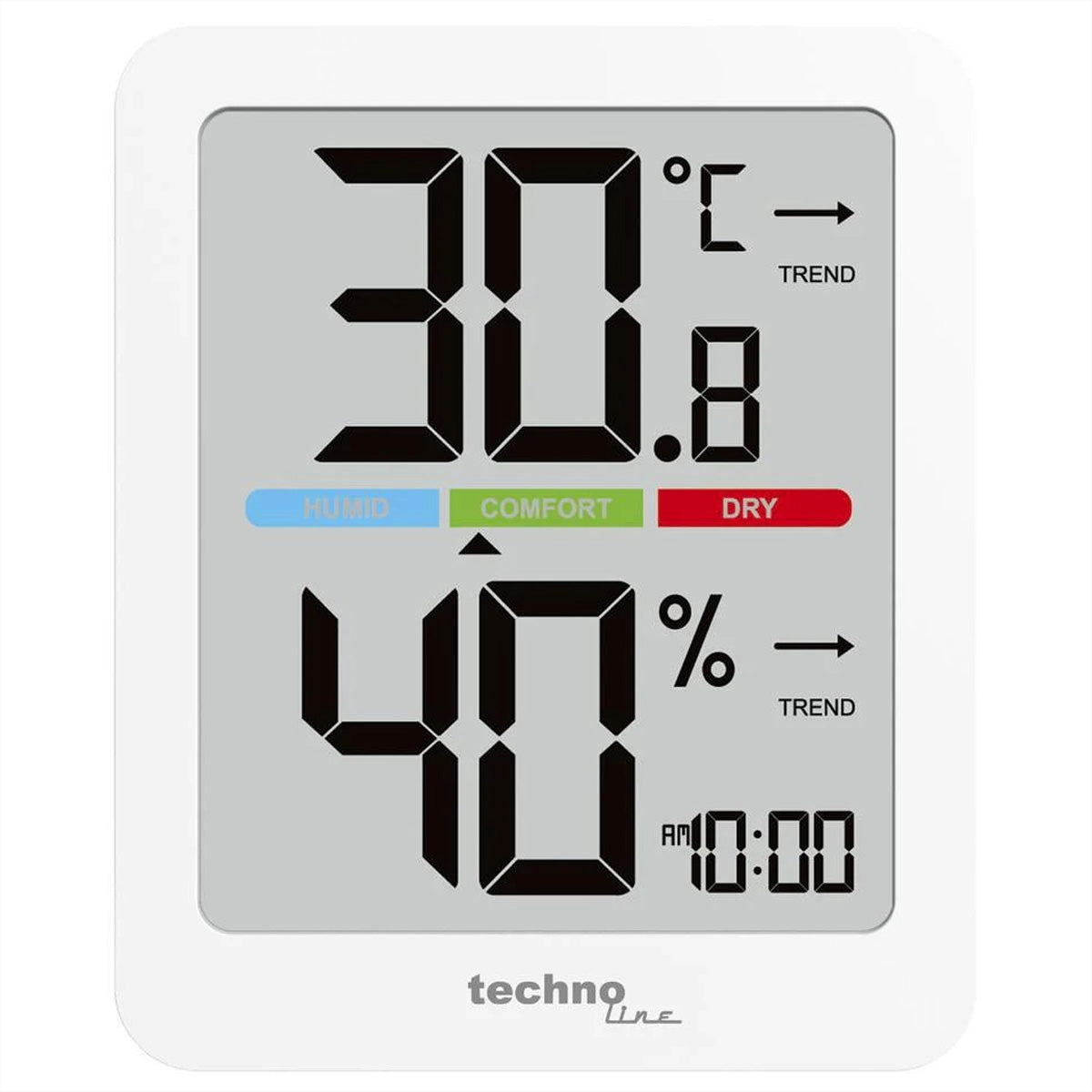 Technoline WS 9456 – Wetterstation, innen, Hygrometer – weiss
