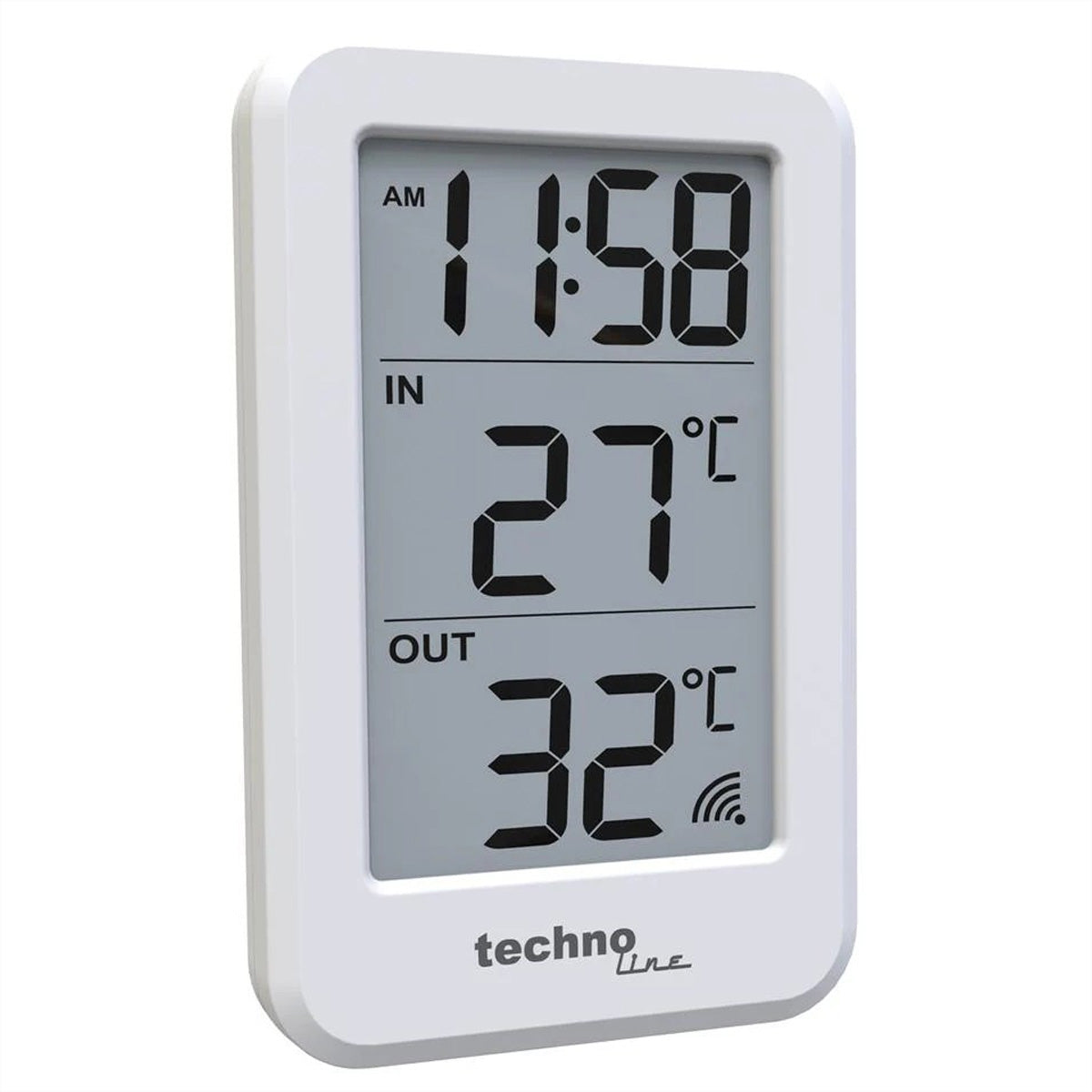 Technoline WS 9172 – Wetterstation, innen/aussen, Temperatur & Luftfeuchtigkeit, inkl. Aussensensor (433 MHz, 100 m)