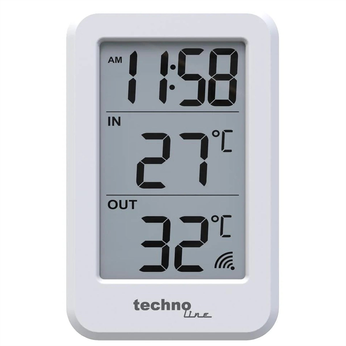 Technoline WS 9172 – Wetterstation, innen/aussen, Temperatur & Luftfeuchtigkeit, inkl. Aussensensor (433 MHz, 100 m)