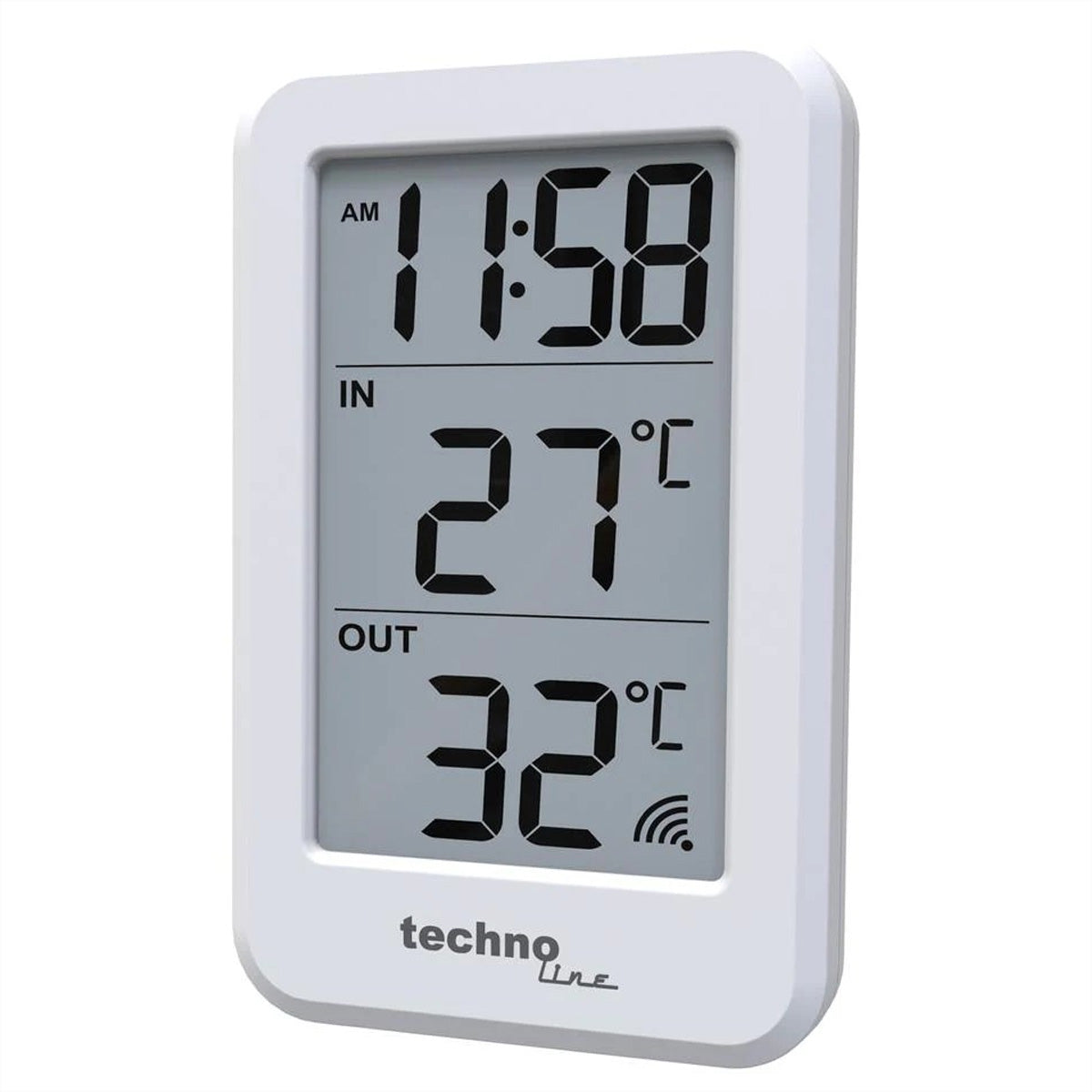 Technoline WS 9172 – Wetterstation, innen/aussen, Temperatur & Luftfeuchtigkeit, inkl. Aussensensor (433 MHz, 100 m)
