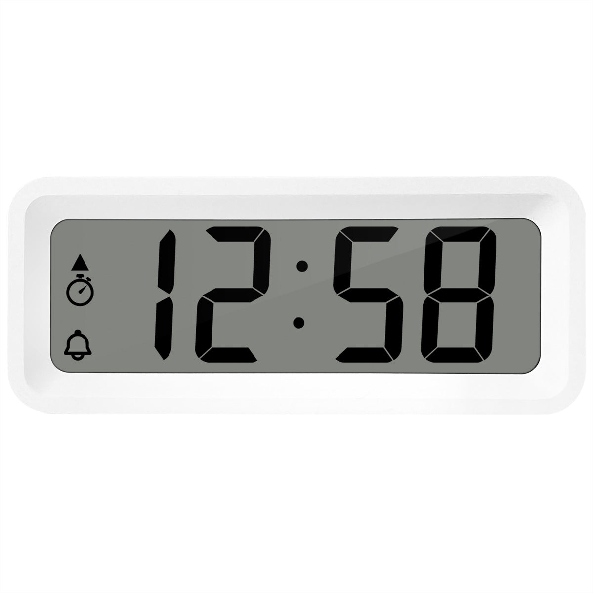 Technoline Digitalwecker – Schlummerfunktion, Thermometer/Hygrometer, 3,7 × 8,8 × 2,1 cm, Weiss