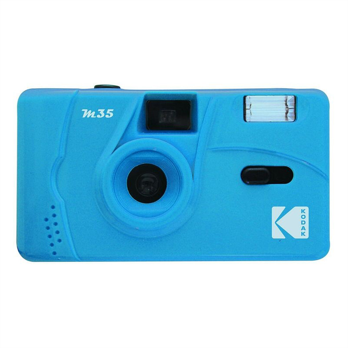 Kodak M35 – Kompakt-Filmkamera, 35 mm Film, 31 mm Brennweite, Fixfokus, Eingebauter Blitz, Blau