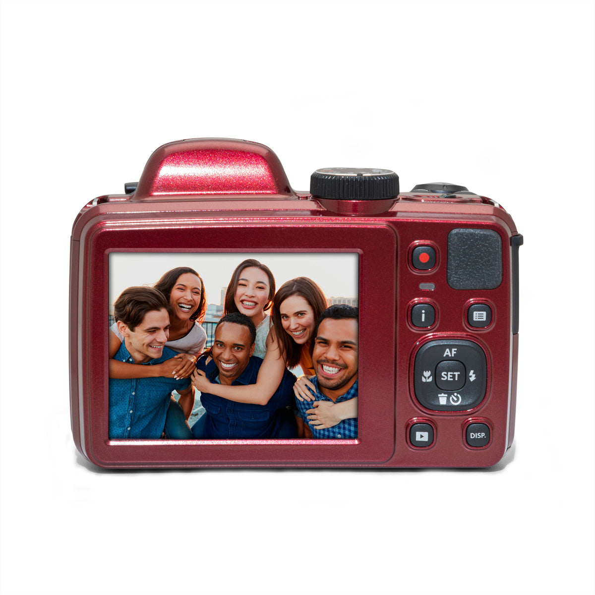 Kodak AZ405 – Bridgekamera, 40× optischer Zoom, 20,68 MP, 1080p, Rot