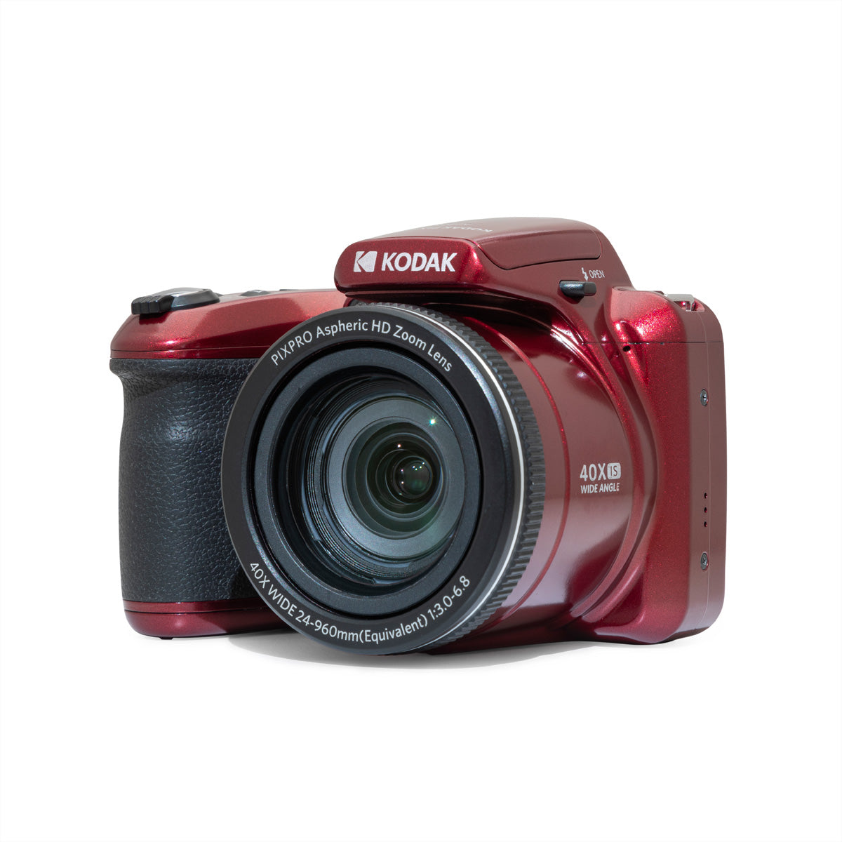 Kodak AZ405 – Bridgekamera, 40× optischer Zoom, 20,68 MP, 1080p, Rot