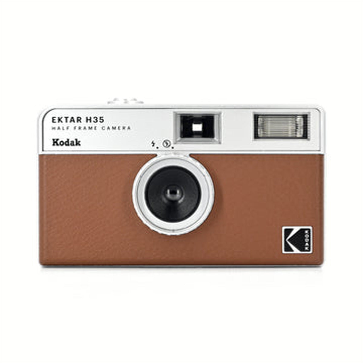Kodak Ektar H35 – Halbformat-Kamera, 22mm, f/9,5, Fixfokus, Eingebauter Blitz, Braun