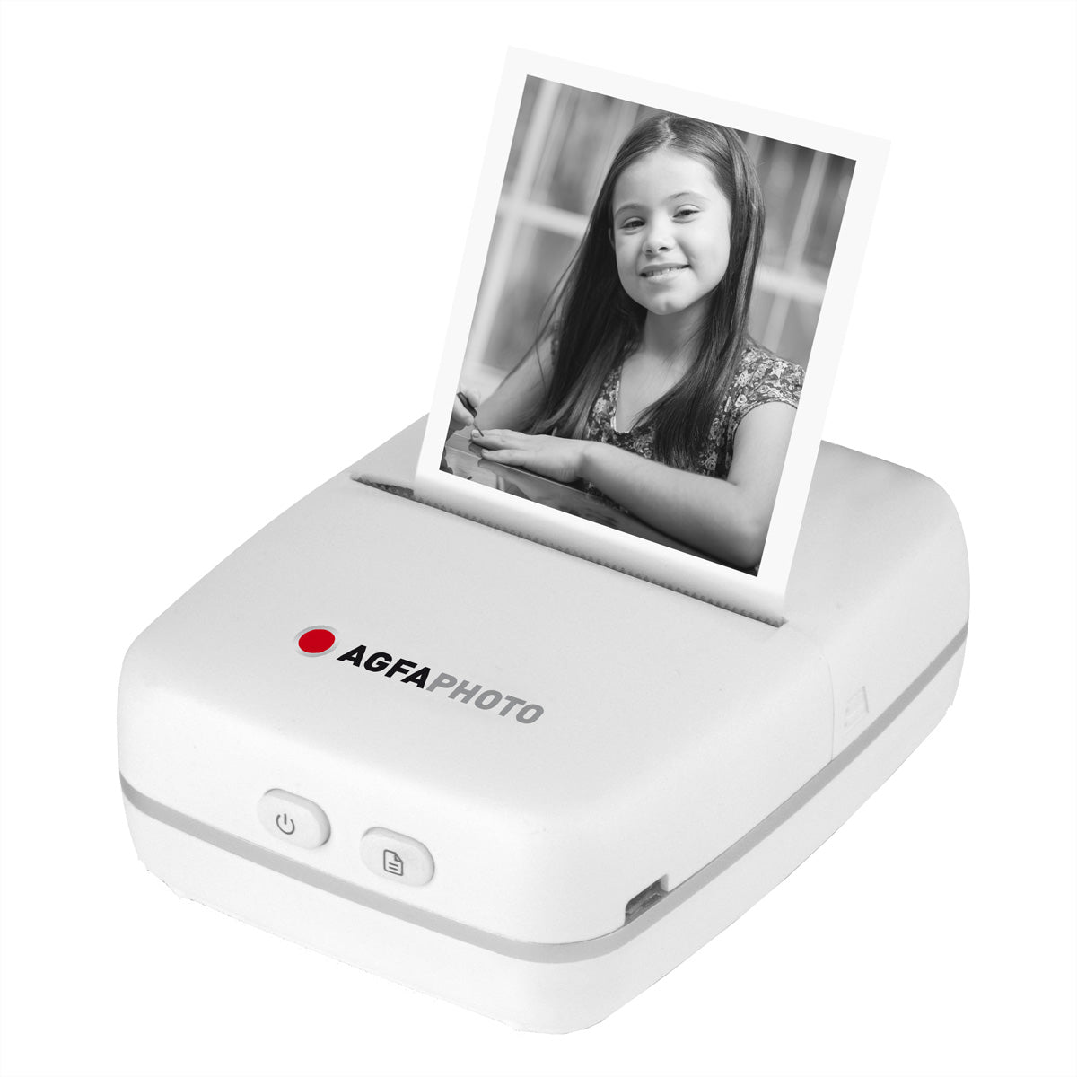 AgfaPhoto Realkids – Mobildrucker, USB (Micro-USB), Bluetooth, inkl. Akku
