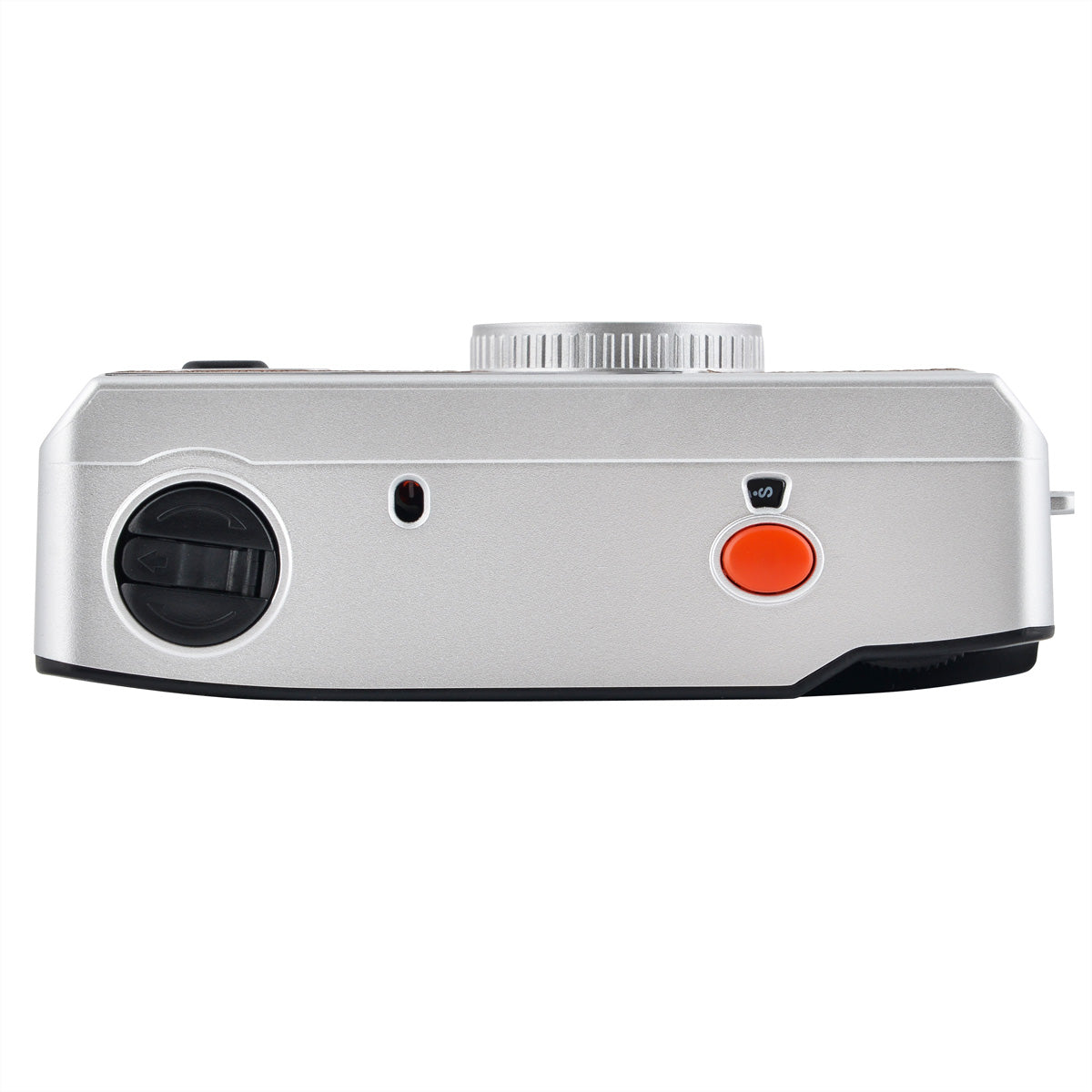 AgfaPhoto Analog Kamera 35mm – Kompakt-Filmkamera, 32 mm f/9, fokusfrei, eingebauter Blitz, schwarz