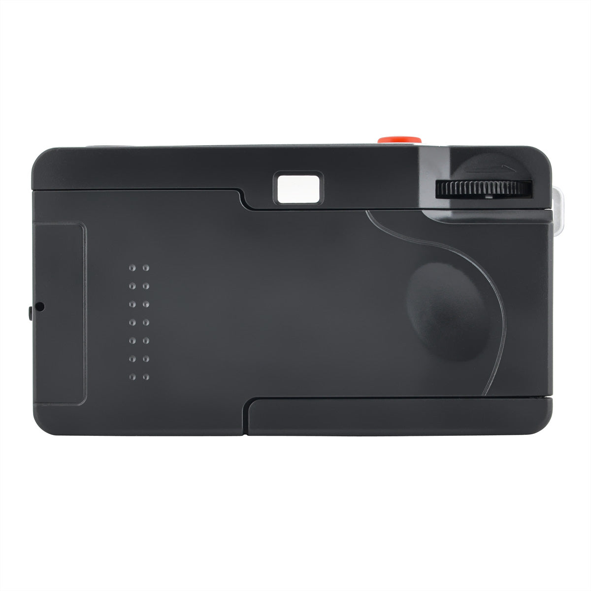 AgfaPhoto Analog Kamera 35 mm – Kompakt-Filmkamera, 32 mm f/9, fokusfrei, eingebauter Blitz, rot