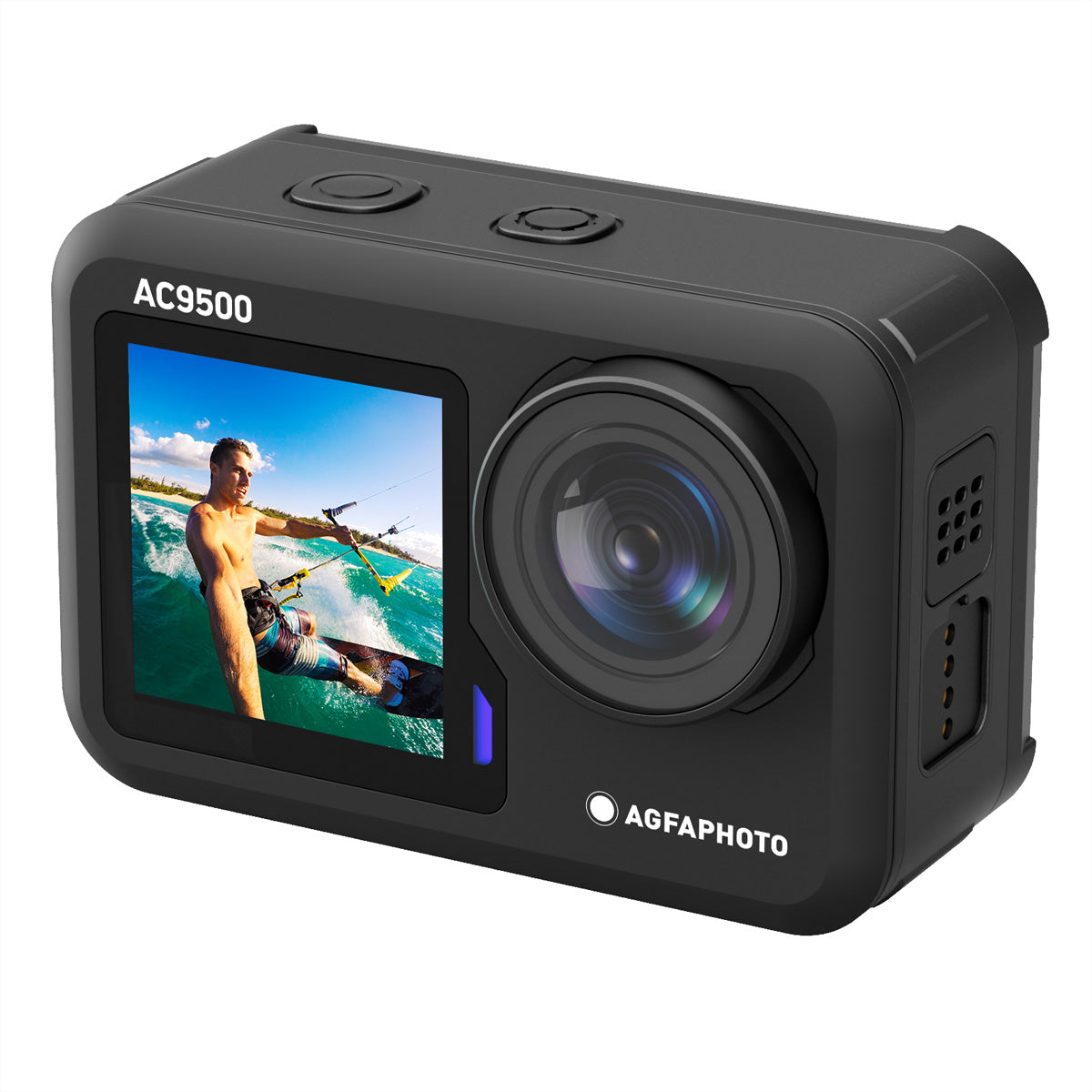 AgfaPhoto Realimove AC9500 – Unterwasserkamera, wasserdicht bis 18 m, 16 MP, 4K, schwarz