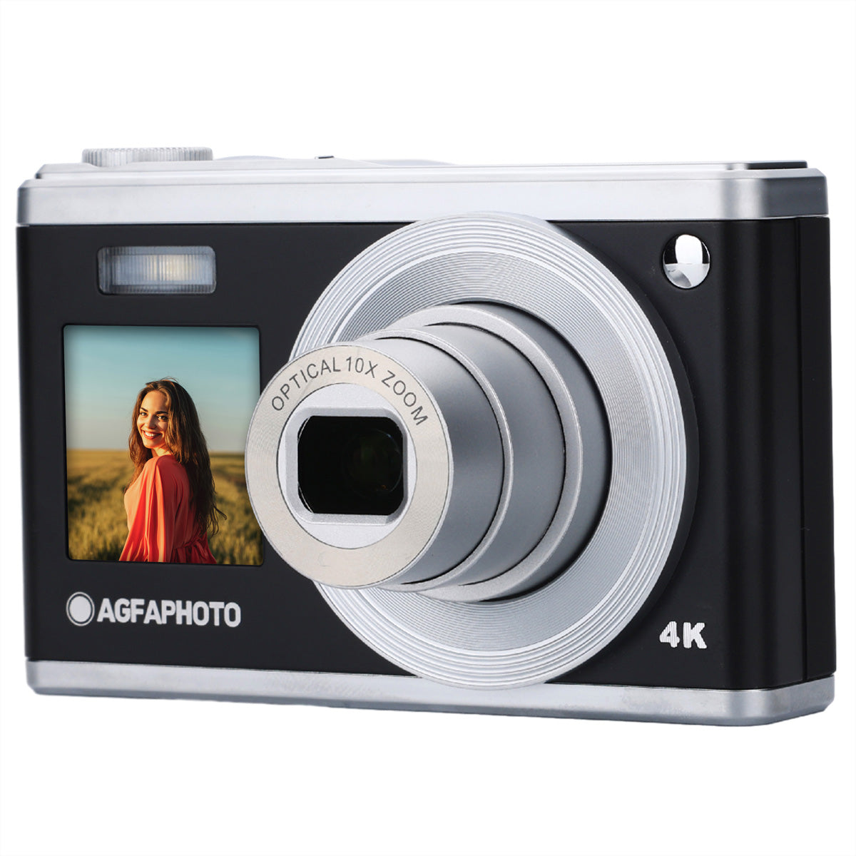 AgfaPhoto Realishot DC9200 – 10× optischer Zoom, 24 MP, 4K, schwarz