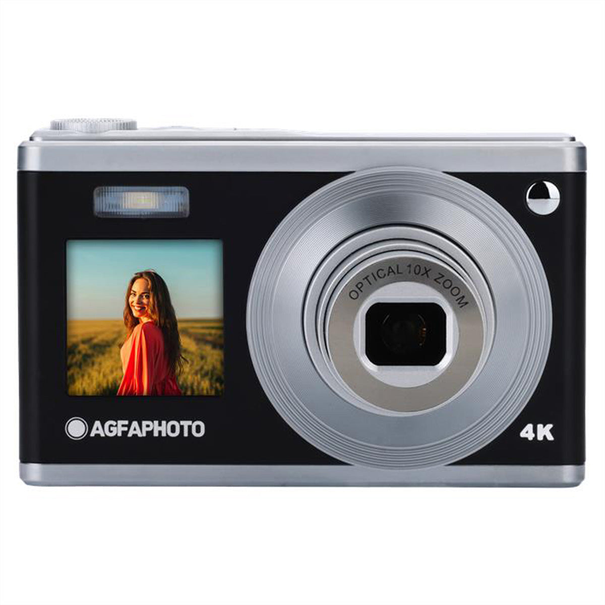 AgfaPhoto Realishot DC9200 – 10× optischer Zoom, 24 MP, 4K, schwarz