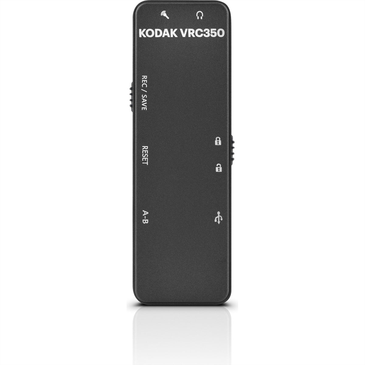 Kodak VRC350 – Digitales Diktiergerät, bis 581 h, 8 GB, USB & 3,5 mm, Schwarz