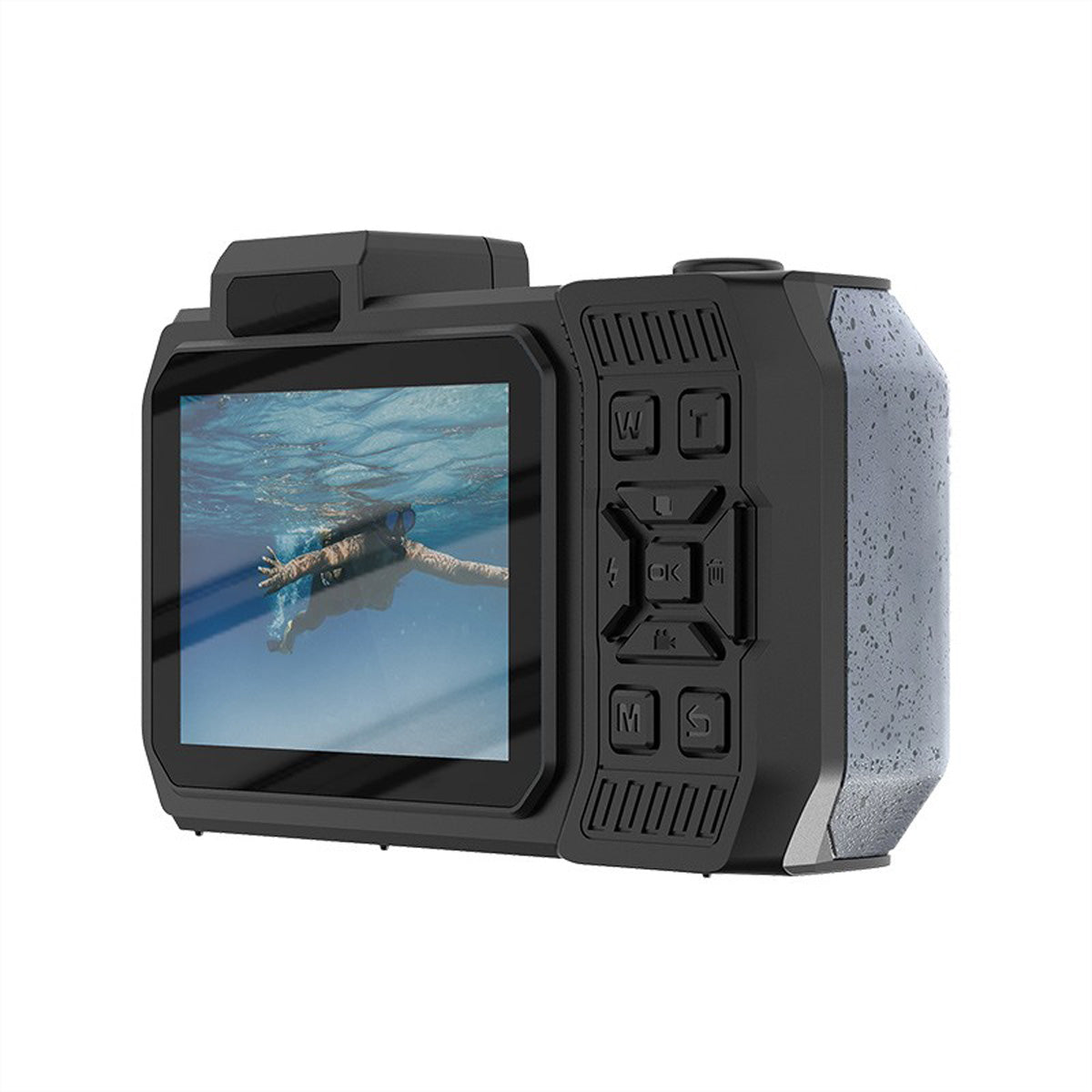AgfaPhoto WP9500 – Unterwasserkamera, wasserdicht bis 3 m, 18× optischer Zoom, 24 MP, 4K, schwarz