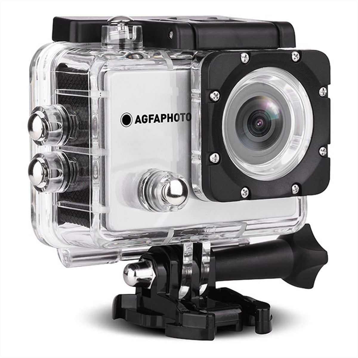 AgfaPhoto AC5000 – Unterwasserkamera, wasserdicht bis 30 m, 1/2,86", 12 MP, 4K, Grau