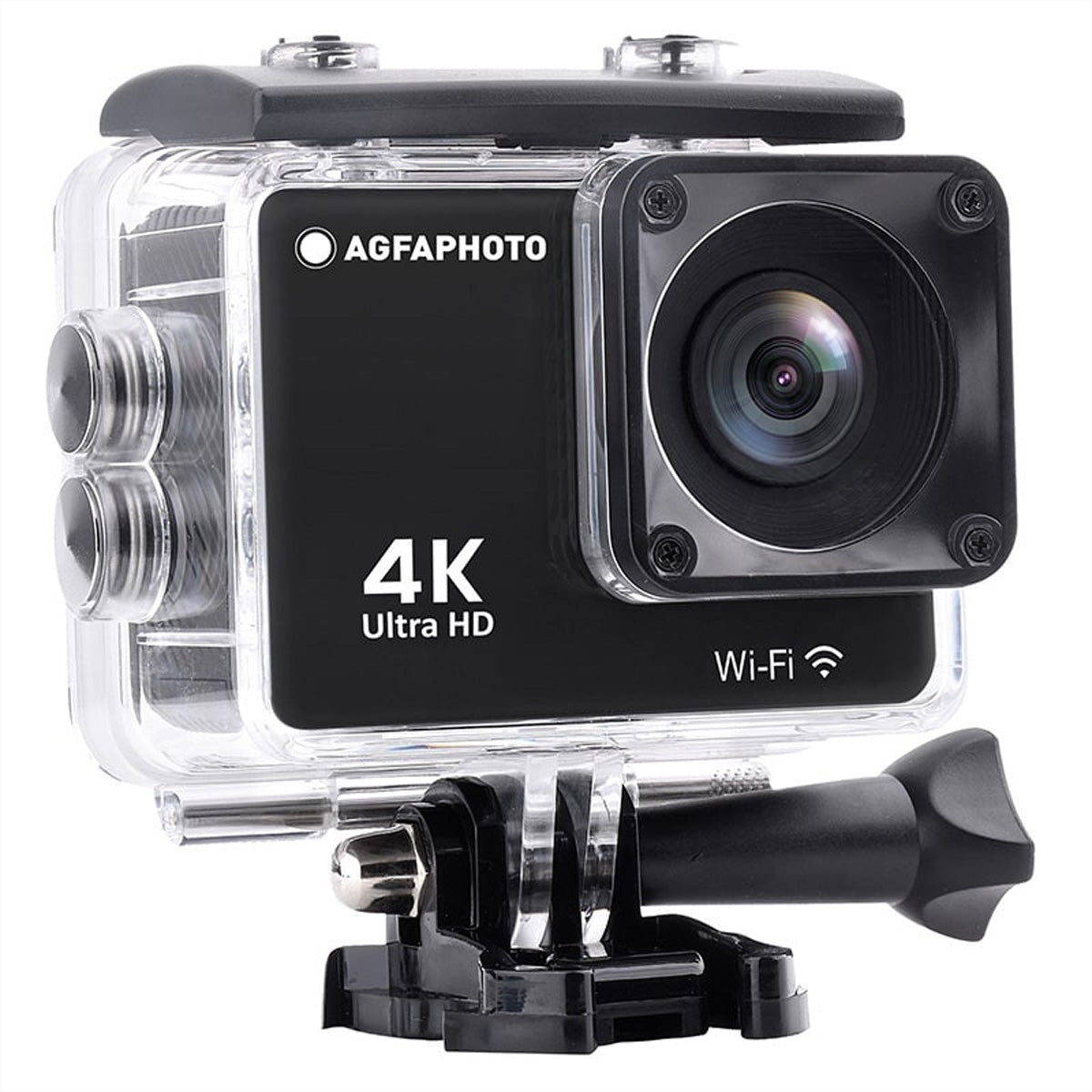 AgfaPhoto AC9000 – Unterwasserkamera, wasserdicht bis 30 m, 12 MP, 4K, schwarz