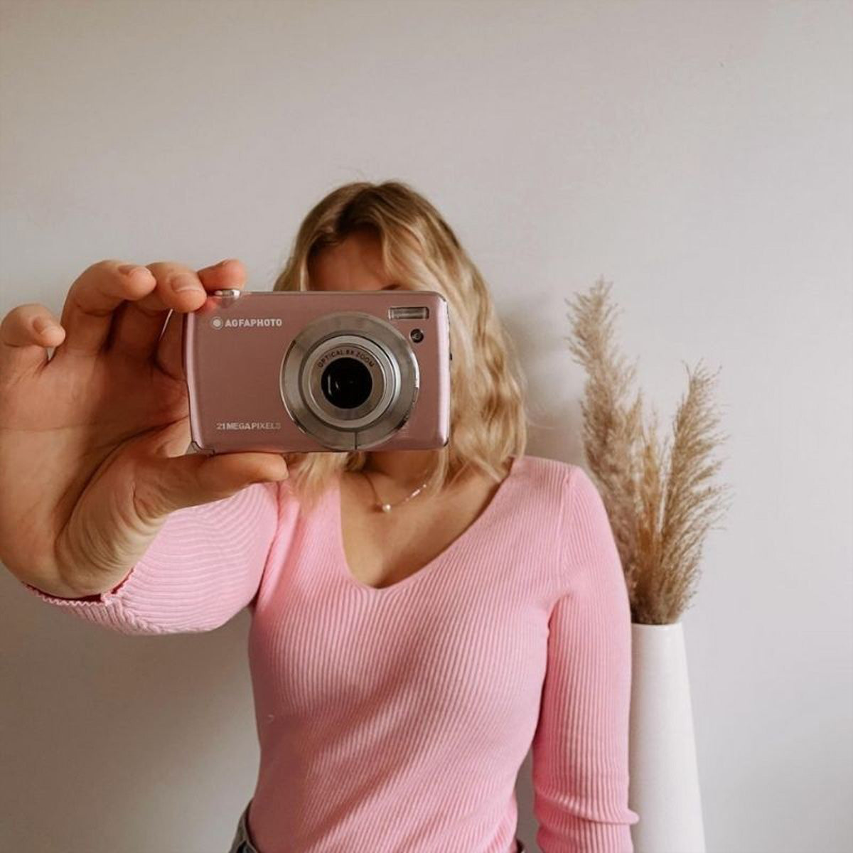 AgfaPhoto DC8200 Realishot – 8× optischer Zoom, 18 MP, 1080p, rosa