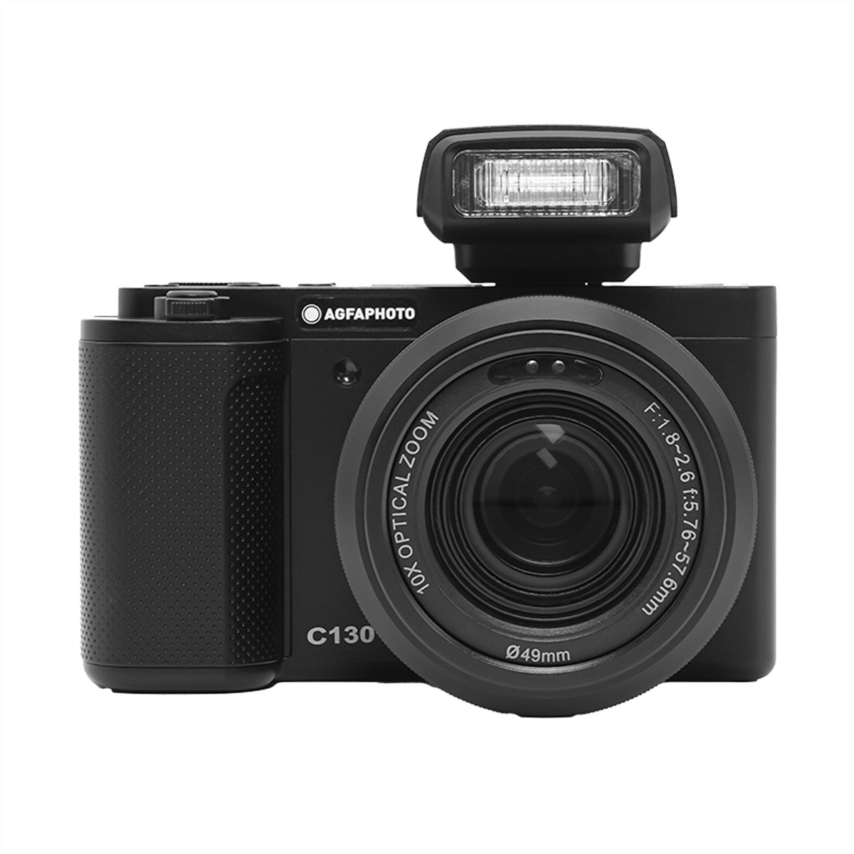 AgfaPhoto Realishot C130 – 10× optischer Zoom, 24 MP, 4K, schwarz