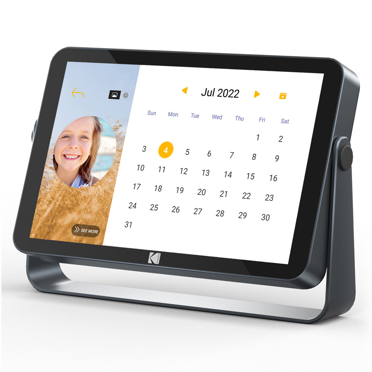 Kodak Digitaler Bilderrahmen RWF-109VGR 10" – 1280 × 800, IPS, Touch, WLAN, 32 GB, Schwarz