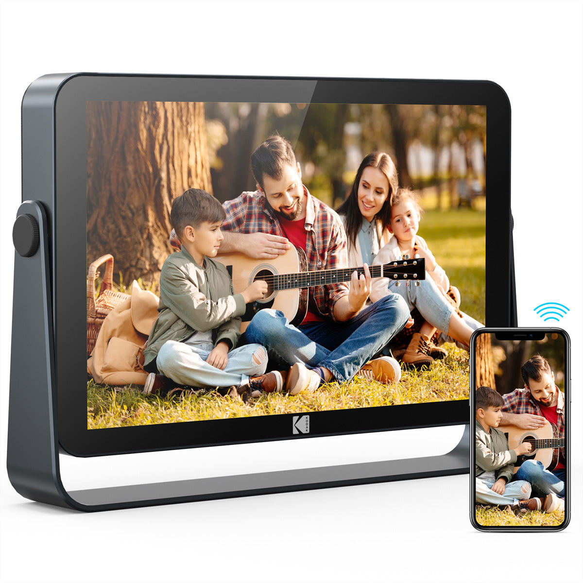 Kodak Digitaler Bilderrahmen RWF-109VGR 10" – 1280 × 800, IPS, Touch, WLAN, 32 GB, Schwarz