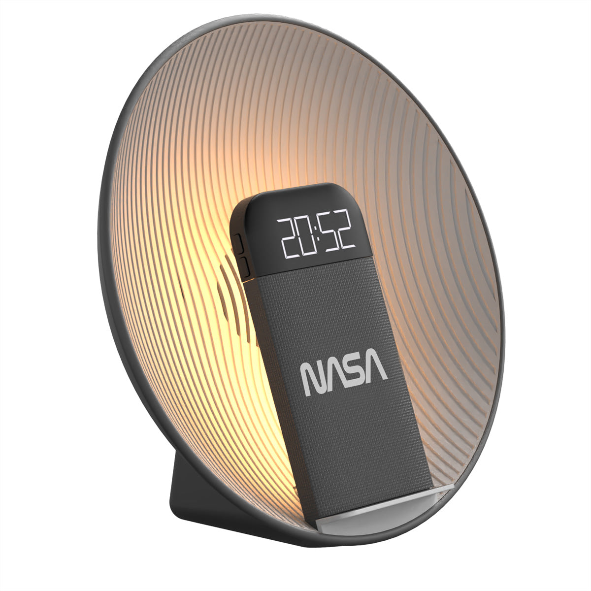 Nasa SPC600 – Bluetooth-Lautsprecher – 5 W, Bluetooth 5.3, mit kabellosem Ladegerät, Weiss