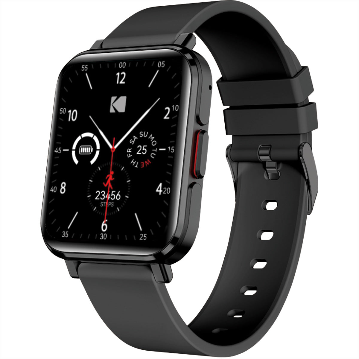 Kodak Smart Watch SW-7204 – Silber, Dunkelgraues Armband