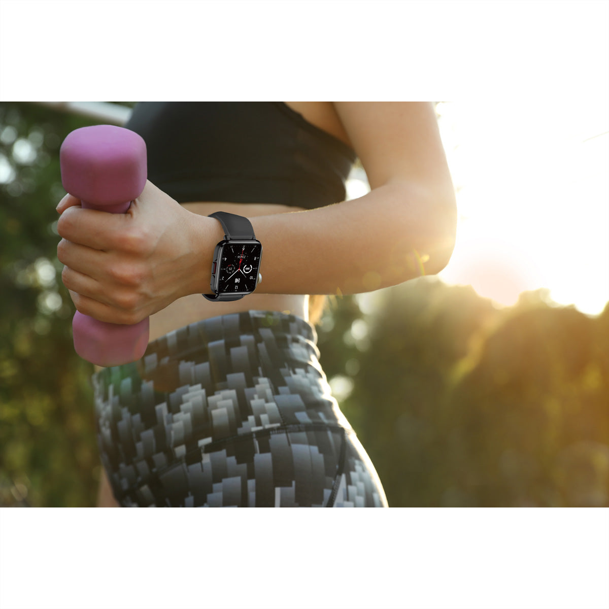 Kodak Smart Watch SW-7204 – Silber, Dunkelgraues Armband