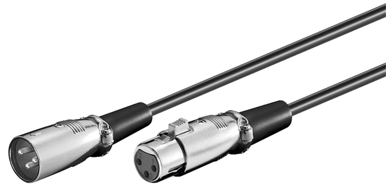 Microconnect XLR-Kabel – 3-pol M–F – 0,5 m