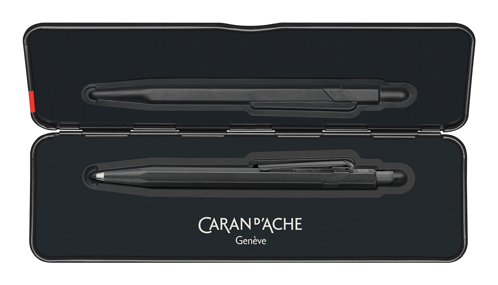 Caran d-Ache Fixpencil Premium Black Code Fallminenstift – 2,0 mm – Aluminium – Schwarz