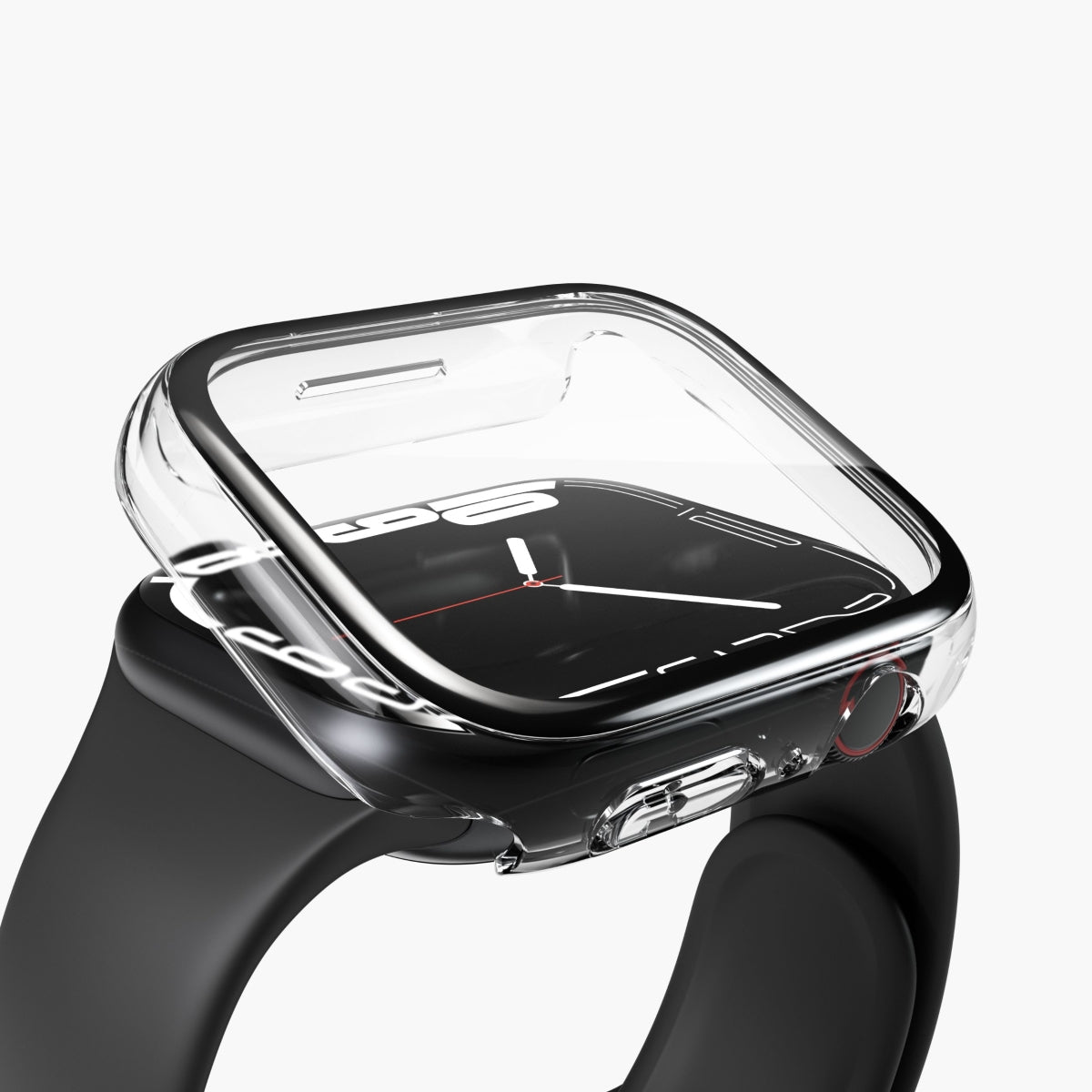 Vonmählen Thin Case – Displayschutz für Apple Watch Series 10 46 mm, Transparent, Silikon & gehärtetes Glas