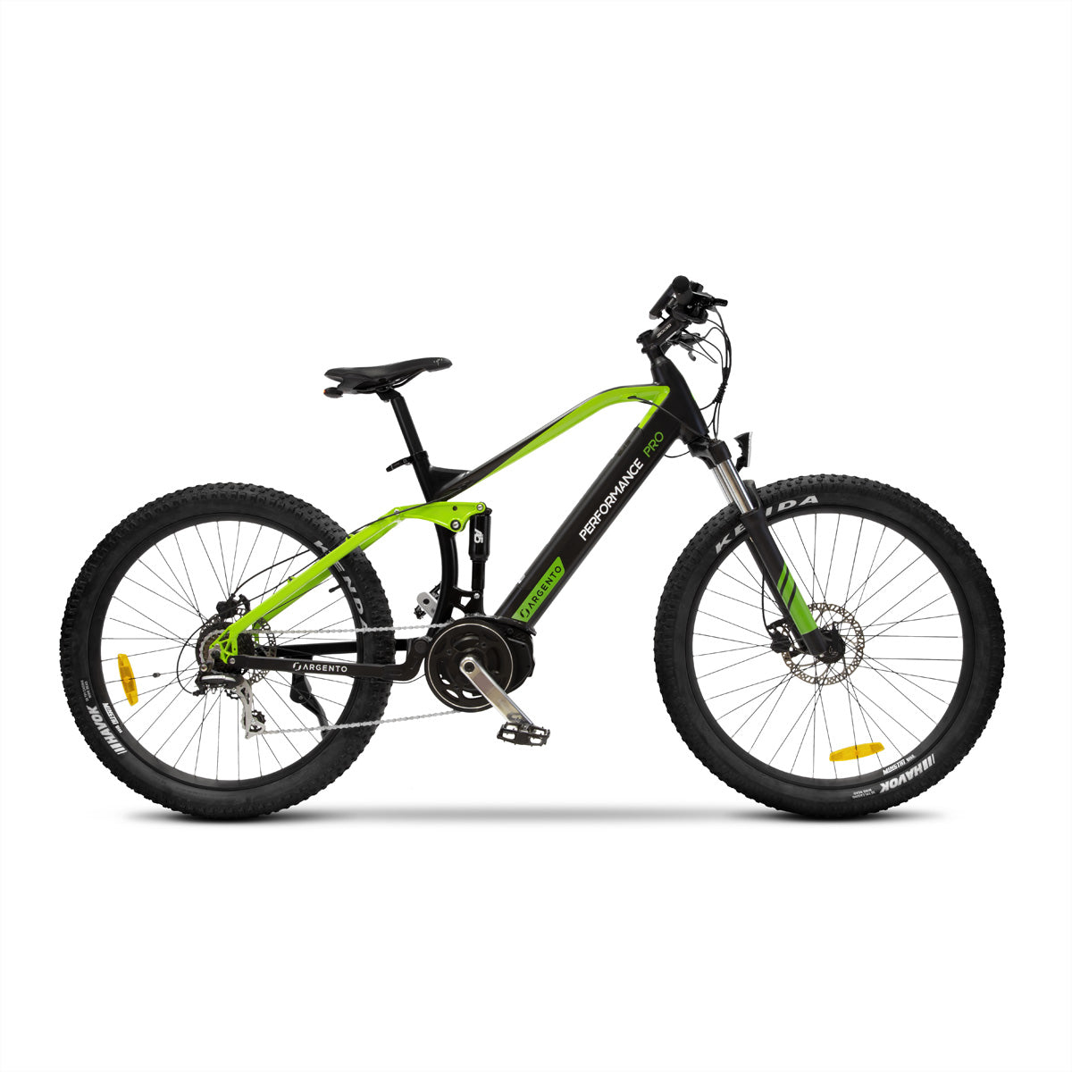 Argento e-Mobility Argento Performance Pro – E-Scooter – 250 W, 27,5", 25 km/h, Reichweite bis 90 km, 468 Wh, schwarz/grün