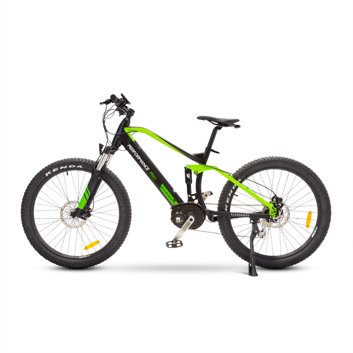 Argento e-Mobility Argento Performance Pro – E-Scooter – 250 W, 27,5", 25 km/h, Reichweite bis 90 km, 468 Wh, schwarz/grün