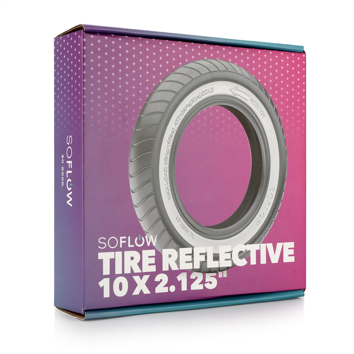 SoFlow Reifen reflective – Elektroroller-Reifen – 9" – für SoFlow SO ONE PRO, SoFlow SO2 AIR MAX, grün