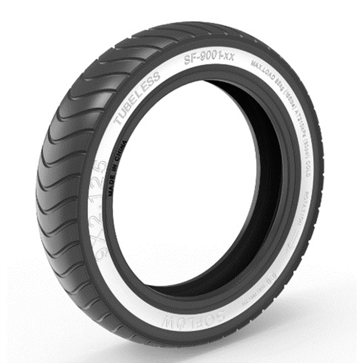 So-Flow SoFlow Schlauchloser Reifen, 22,9 cm × 5,4 cm, Schwarz, reflektierend – für SO ONE V3, SO ONE+ V3 – 1 Stück