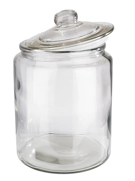 APS-Germany Classic – Vorratsdose 6 l, Ø 20 × 30 cm, Glas/Polyethylen (PE), transparent
