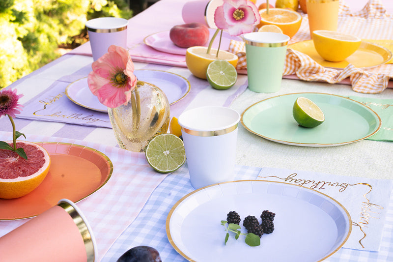 PartyDeco Becher, Papier – 2,2 dl, mehrfarbig – 6 Stk.