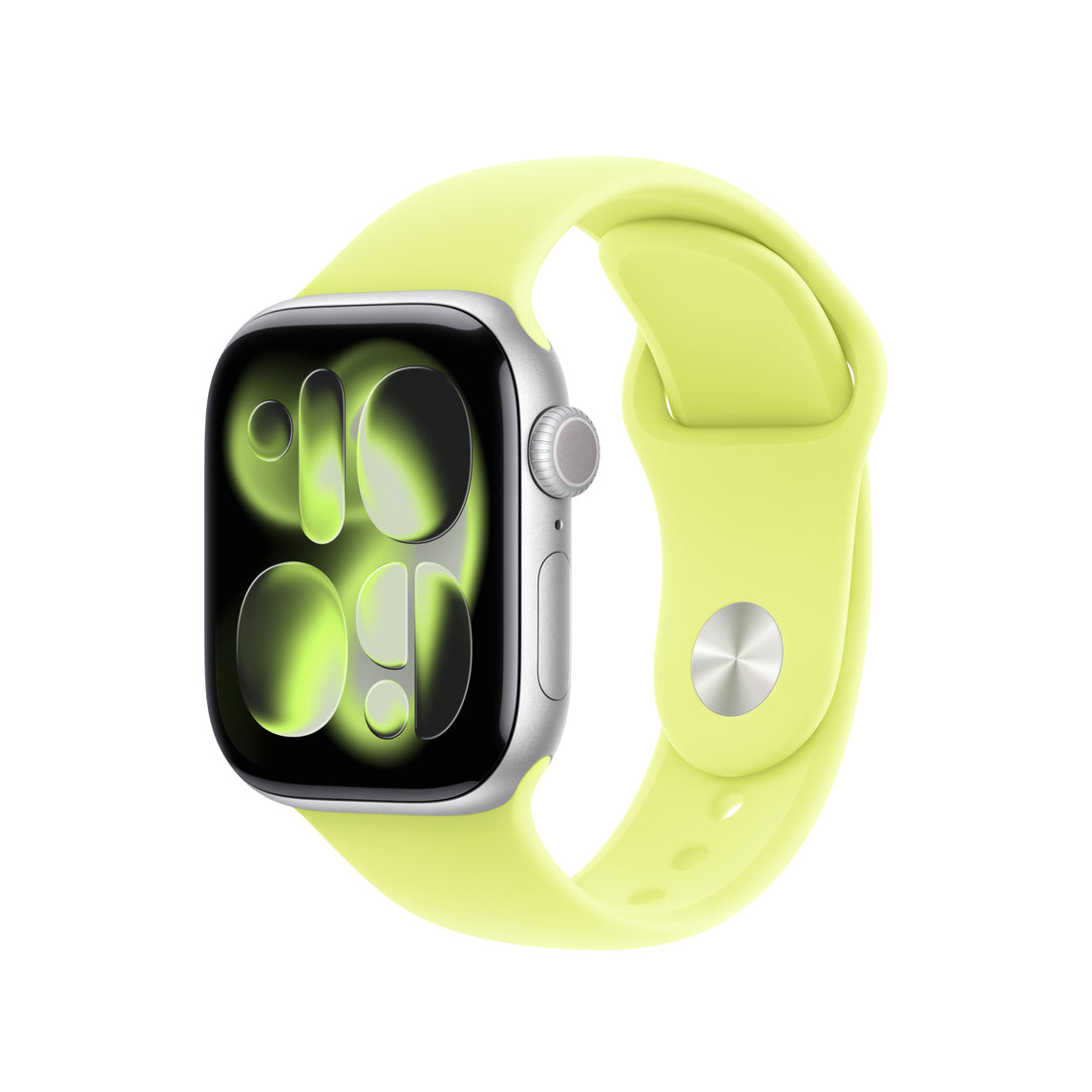 Apple Sport Band – Armband – für Apple Watch 42 mm, Neon Gelb, S/M, Polymer