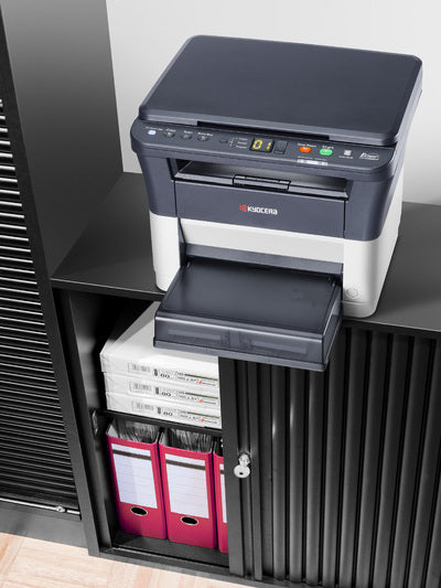 KYOCERA ECOSYS FS-1325MFP – S/W Laser-MFP A4, 4-in-1 – USB/LAN – Duplex, Duplex-ADF – 25 ppm S/W