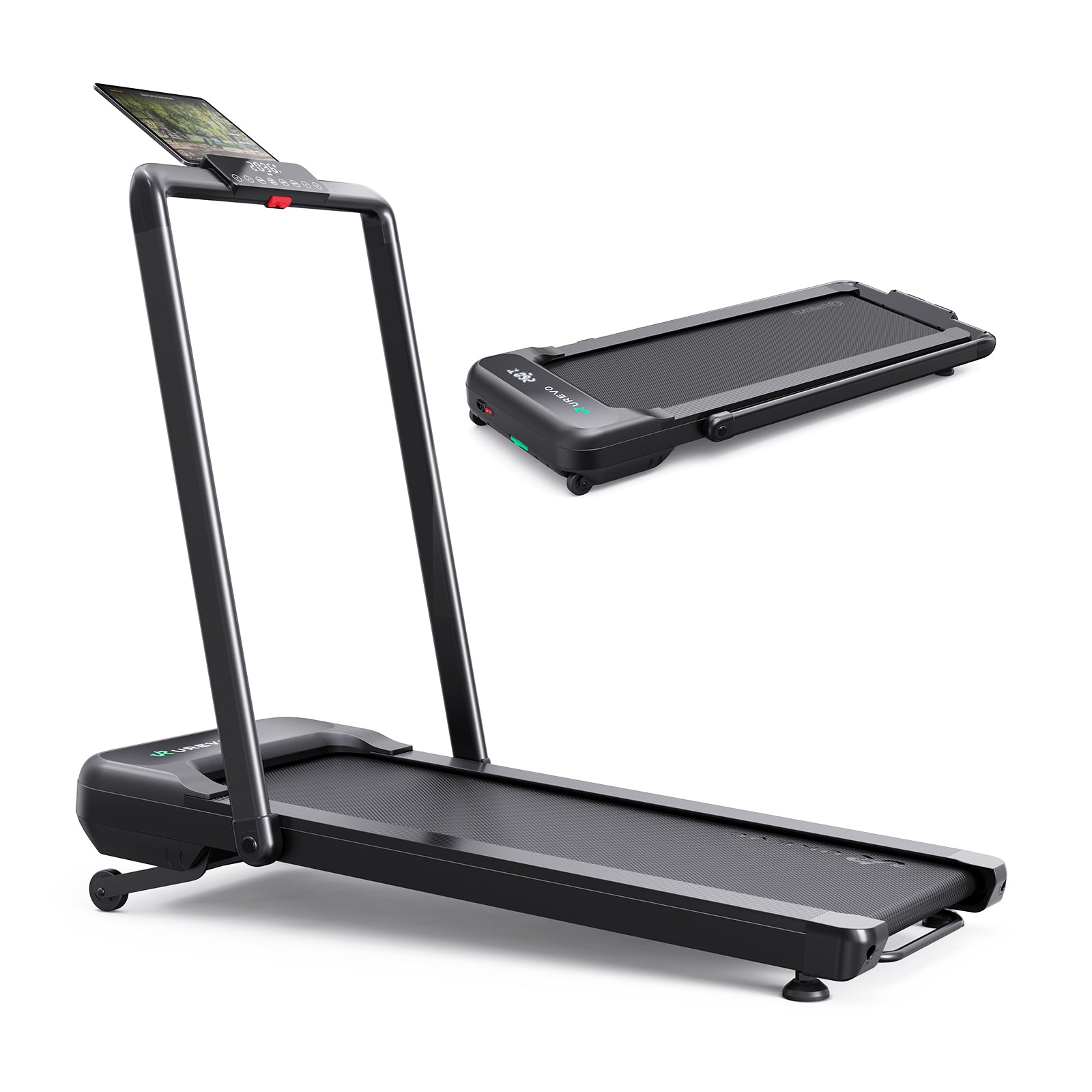 Urevo Strol – Laufband 2S Pro, 120 kg, Laufbereich 42 × 108 cm – Schwarz