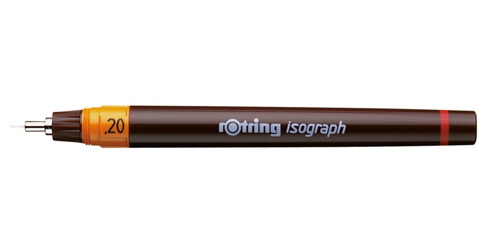 Rotring Verschlossener Gelschreiber – Isograph, Schwarz, 4er-Pack, 0,2/0,3/0,5 mm
