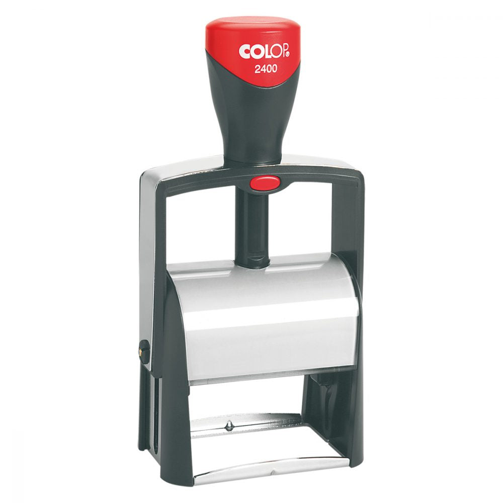 Colop Classic 2400 – Selbstfärbender Textstempel zum Selbersetzen – Abdruck 27 × 58 mm – Schwarz