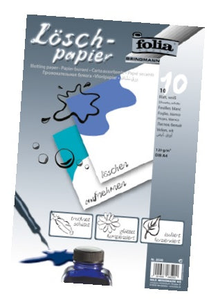 Folia Löschpapier A4 – 120 g/m², weiss, 10 Blatt