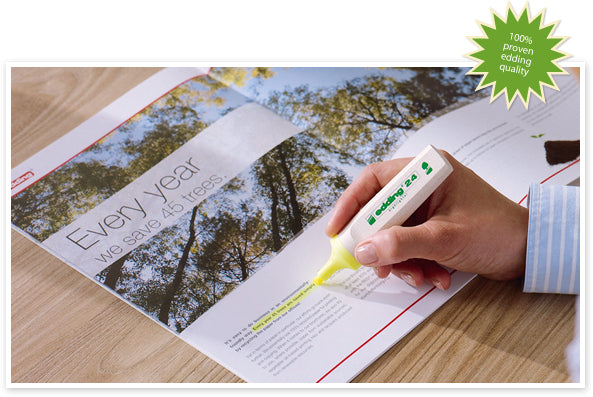 Edding Flipchart-Marker 32 EcoLine – Keilspitze 1,5-5 mm – Sortiert – 4er-Set – Nachfüllbar