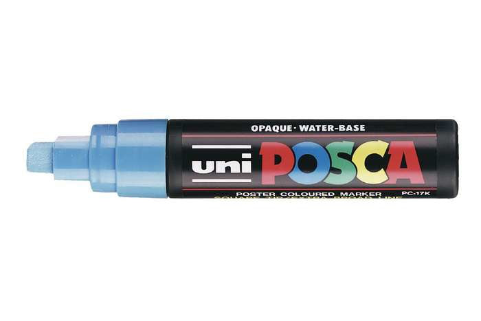 Uni-Ball POSCA PC-17K Acrylmarker – Keilspitze 15 mm – Hellblau