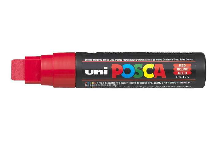 Uni-Ball Non-Permanent-Marker – Keilspitze 15 mm – Rot