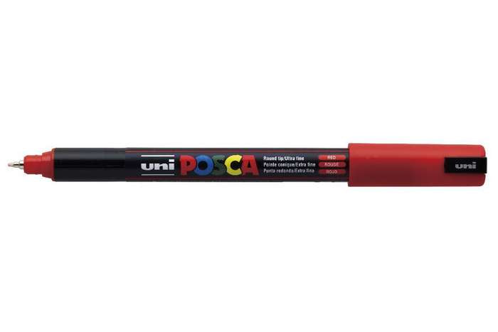 Uni-Ball POSCA PC-1MR Fineliner – 0,7 mm, rot