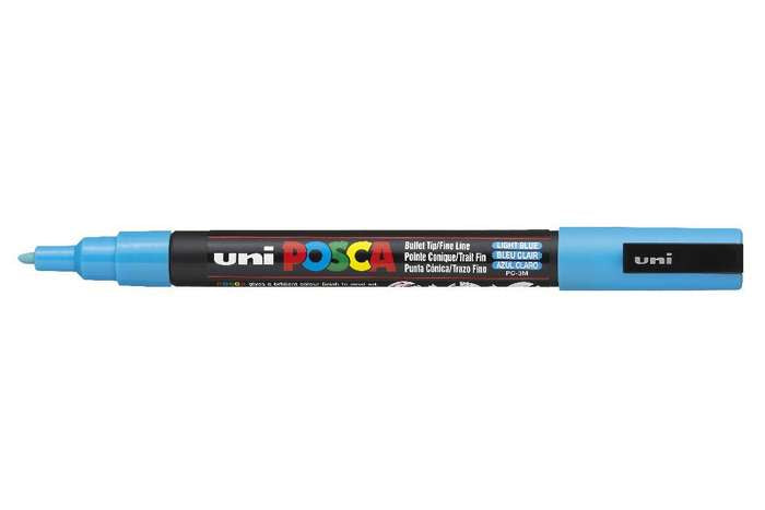Uni-Ball Non-Permanent-Marker – Rundspitze 0,9-1,3 mm – Hellblau