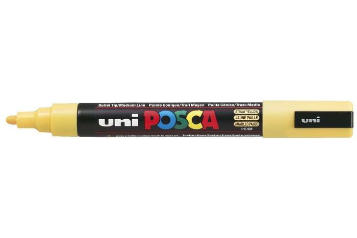 Uni-Ball Non-Permanent-Marker – Rundspitze 1,8-2,5 mm – Strohgelb