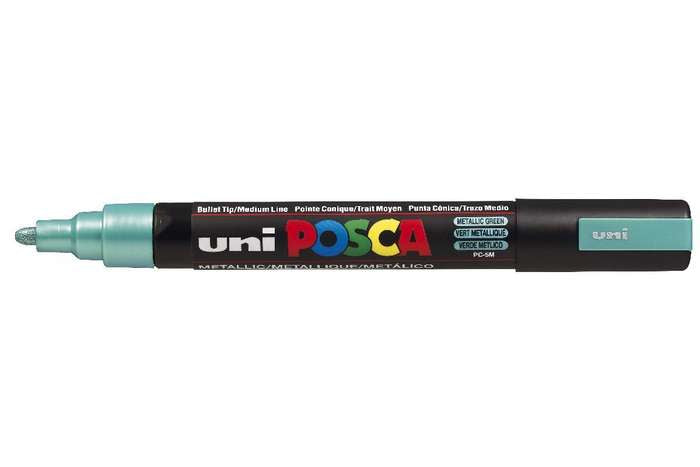 Uni-Ball POSCA PC-5M Permanentmarker Metallic – Rundspitze 1,8 mm – Grün