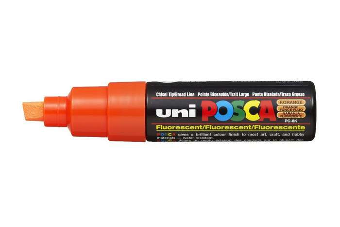 Uni-Ball POSCA PC-8K Acrylmarker – Keilspitze 8 mm – Orange