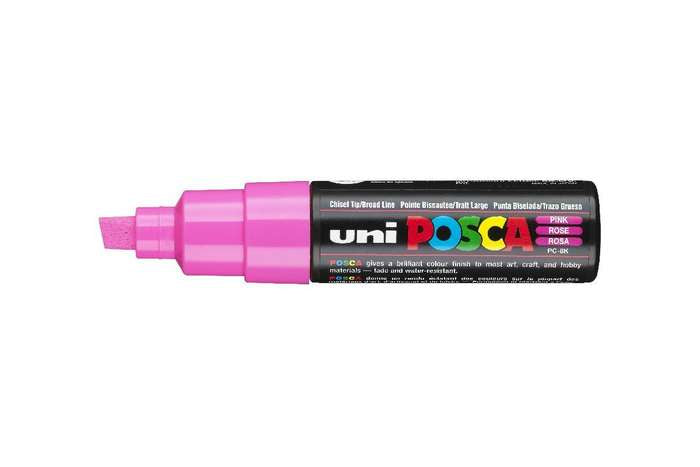 Uni-Ball Non-Permanent-Marker – Keilspitze 8 mm – Pink